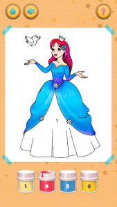 اسکرین شات بازی Princess Coloring Book: Magic Color by Number 2