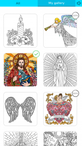 اسکرین شات برنامه Bible Coloring Book by Number 3