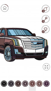 اسکرین شات 2 برنامه Cars Coloring by Number