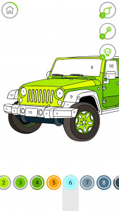 اسکرین شات 5 برنامه Cars Coloring by Number