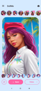 اسکرین شات برنامه DollMe - Selfie generator 7