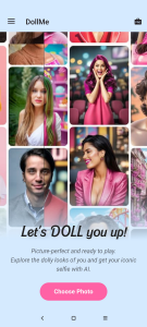 اسکرین شات برنامه DollMe - Selfie generator 4