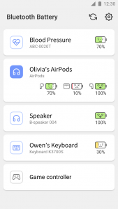 اسکرین شات برنامه Bluetooth Battery 5