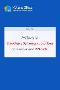 اسکرین شات برنامه Polaris Office for BlackBerry 1