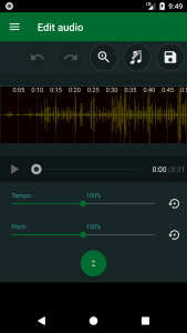 اسکرین شات 2 برنامه Audio Speed Changer