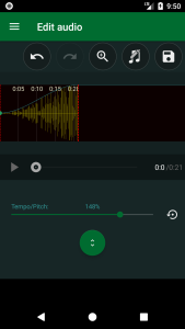 اسکرین شات 4 برنامه Audio Speed Changer