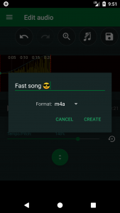 اسکرین شات برنامه Audio Speed Changer 5