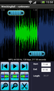 اسکرین شات برنامه Music Trimmer 4