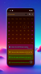 اسکرین شات برنامه All reminder 1