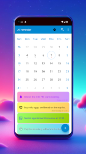 اسکرین شات 2 برنامه All reminder