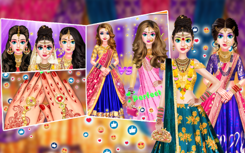 اسکرین شات بازی Indian Wedding Makeup Dress up 4