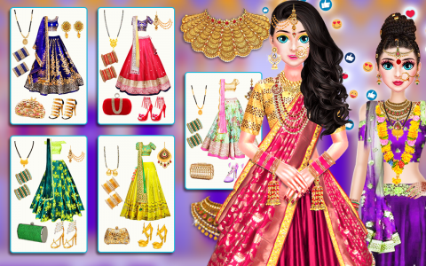 اسکرین شات 5 بازی Indian Wedding Makeup Dress up