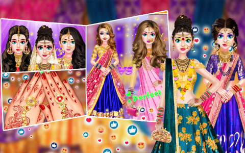 اسکرین شات 4 بازی Indian Wedding Makeup Dress up