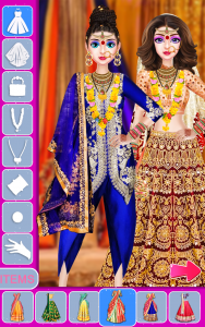 اسکرین شات 3 بازی Indian Wedding Makeup Dress up