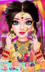 اسکرین شات بازی Indian Wedding Makeup Dress up 1