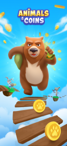 اسکرین شات 1 بازی Animals & Coins: Animal Run