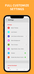 اسکرین شات 4 برنامه iCenter OS 17: Lock Screen