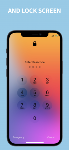 اسکرین شات برنامه iCenter OS17: Lock Screen 1