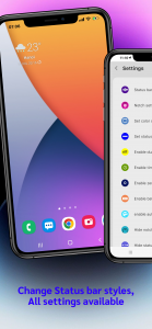 اسکرین شات 3 برنامه iCenter OS 18: X - Status Bar