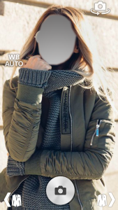 اسکرین شات برنامه Girl Winter Coats Fleece Jacket photo montage 7