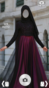 اسکرین شات برنامه Hijab Prom Party Dresses Photo Montage 1