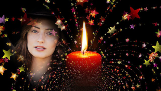 اسکرین شات برنامه candle flame light photo frame 4