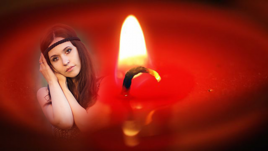 اسکرین شات برنامه candle flame light photo frame 1