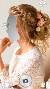 اسکرین شات برنامه Bride Wedding Hairstyle Camera 7