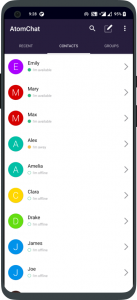 اسکرین شات برنامه AtomChat 4