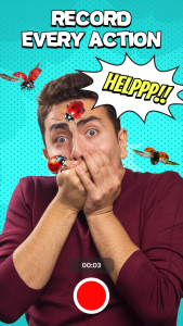 اسکرین شات 4 برنامه Bugzz: Insect Prank Filters