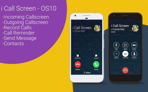 اسکرین شات برنامه i Call Screen - OS10 Dialer 1