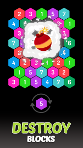 اسکرین شات بازی Merge Hexa - Number Puzzle 4
