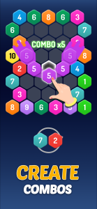 اسکرین شات 3 بازی Merge Hexa™ Number Puzzle Game