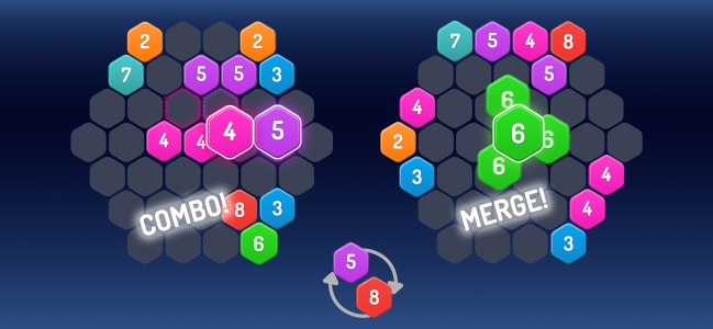 اسکرین شات 7 بازی Merge Hexa™ Number Puzzle Game