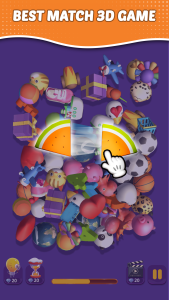 اسکرین شات 5 بازی Pair Me 3D : Match 3D Game