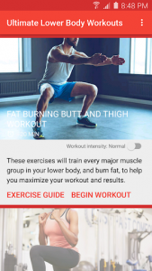 اسکرین شات برنامه Ultimate Lower Body Workouts 1