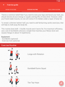 اسکرین شات برنامه Ultimate Lower Body Workouts 8