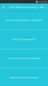 اسکرین شات برنامه Ultimate Workout Nutrition 4