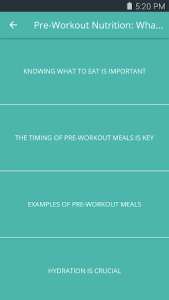 اسکرین شات برنامه Ultimate Workout Nutrition 3