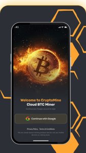 اسکرین شات 1 برنامه CryptoMine - Cloud BTC Miner