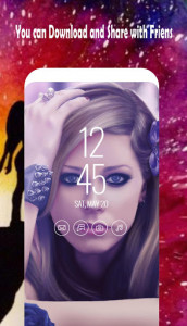 اسکرین شات برنامه Avril Lavigne Wallpaper HD 2
