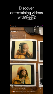 تصایوری از محیط instagram بعد از نصب شبکه اجتماعی