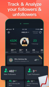 اسکرین شات برنامه Followers - Tracker Insight 1