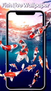 اسکرین شات 6 برنامه Koi Fish Live Wallpaper 4k