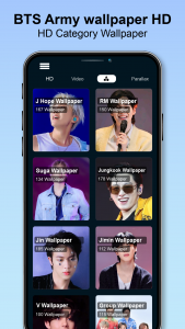 اسکرین شات 4 برنامه BTS Video Wallpapers Live 4k