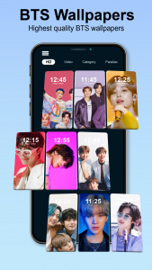 اسکرین شات 2 برنامه BTS Video Wallpapers Live 4k