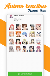 اسکرین شات برنامه Anime Stickers for WhatsApp - (WAStickerApps) 4