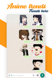 اسکرین شات برنامه Anime Stickers for WhatsApp - (WAStickerApps) 1