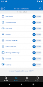 اسکرین شات برنامه Intel® Support App 8