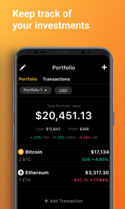 اسکرین شات 7 برنامه Crypto Tracker, News & Charts
